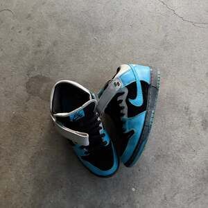 Nike × Vintage 2008 NIKE Dunk Mid Pro SB Black/Aqua Fuel Blue